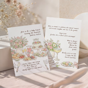 Garden Floral Baby Brunch Baby Shower Invitation