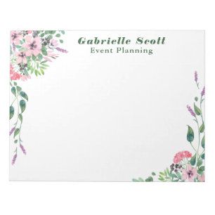 Garden Floral Bouquet Notepad