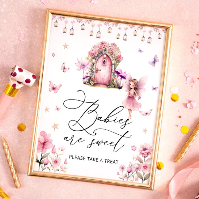 Garden Floral Cute Fairy Babies are Sweet Poster (Creator Uploaded)