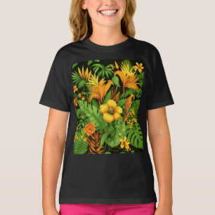 Garden Floral Flower Plant Green Nature T-Shirt