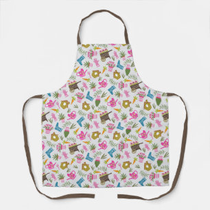 Garden Floral Grey Apron