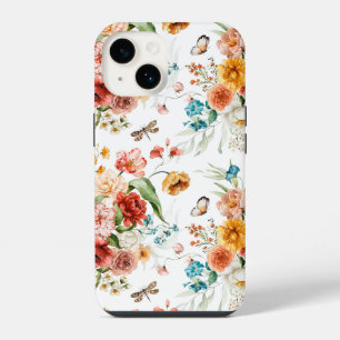 Garden Floral Pattern iPhone 14 Case