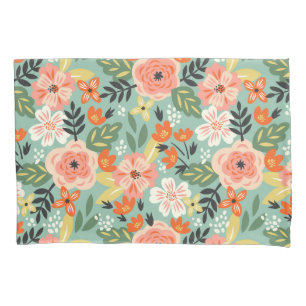 Garden Floral Pattern Pillowcase