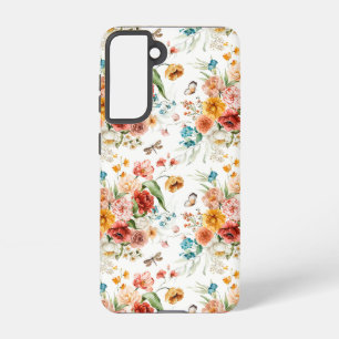 Garden Floral Pattern Samsung Galaxy Case