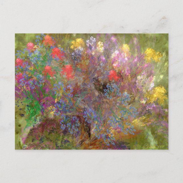 Garden Floral Postcard (Front)