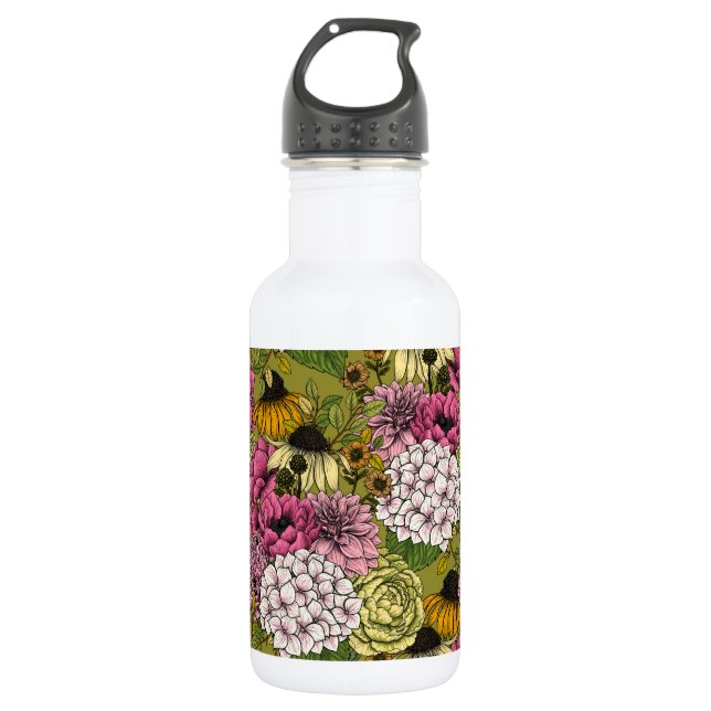 Garden florals 2 532 ml water bottle (Front)