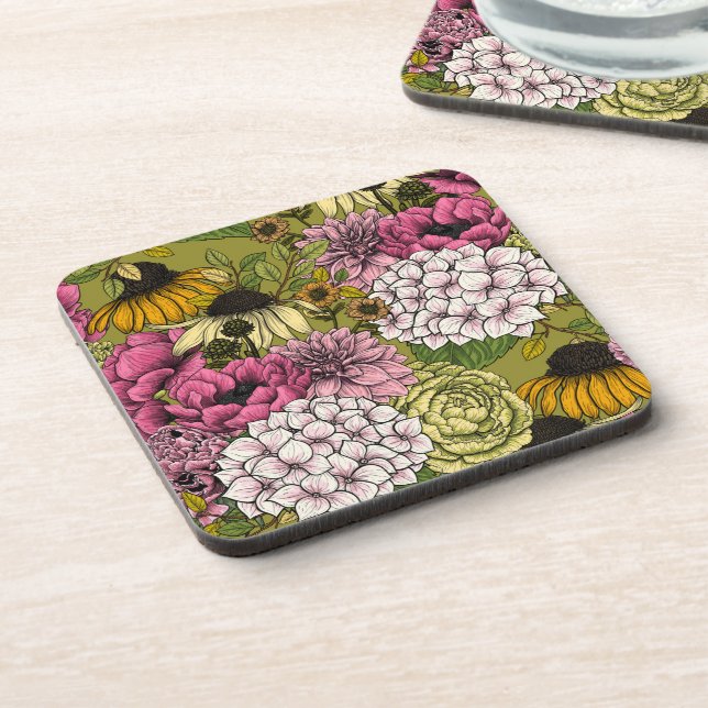 Garden florals 2 coaster (Left Side)