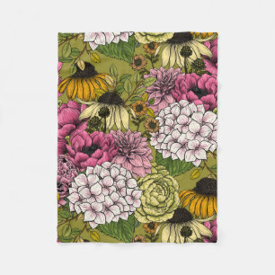 Garden florals 2 fleece blanket