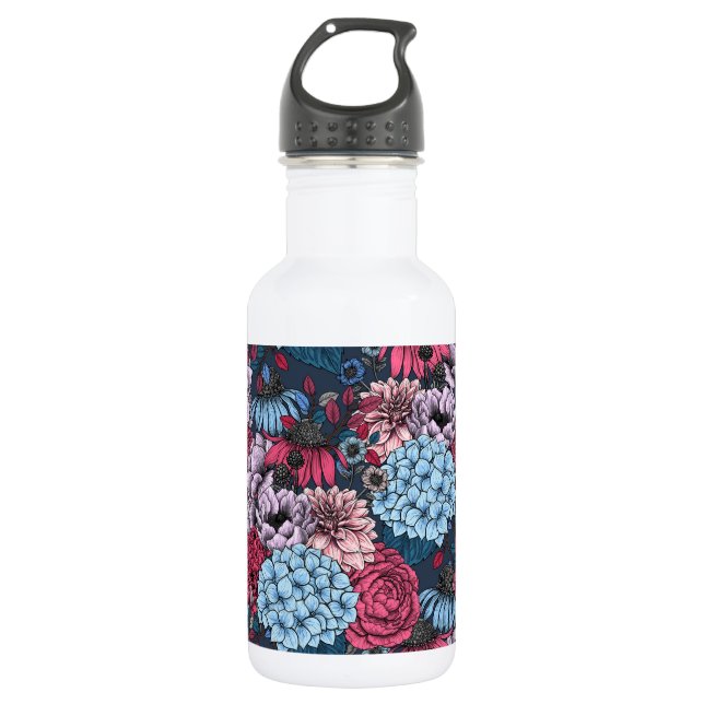 Garden florals 532 ml water bottle (Front)