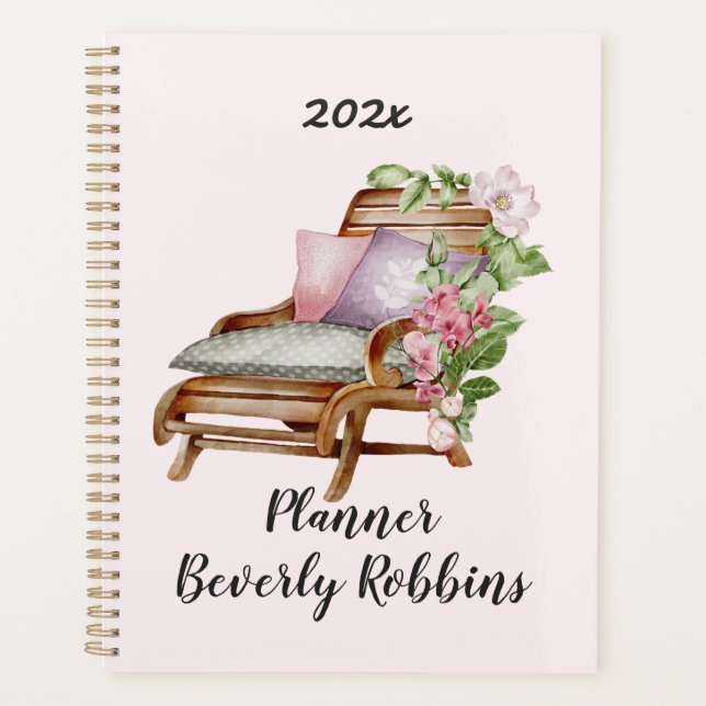 Garden Florals Personalised  Planner (Front)