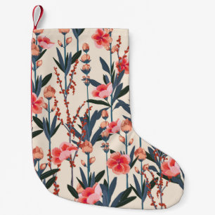 Garden Florals: Tropical Botanical Vintage Small Christmas Stocking
