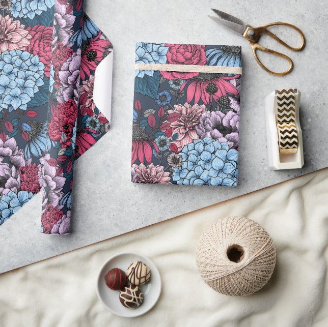Garden florals wrapping paper (Crafts)