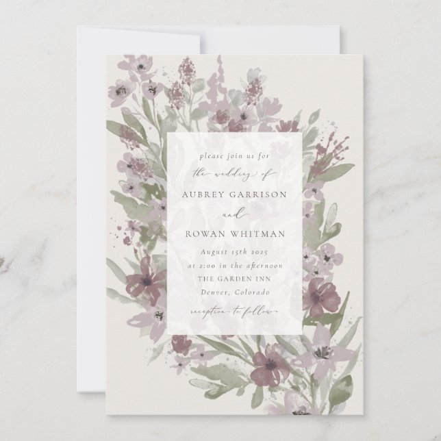 Garden Flourish Invitation (Front)