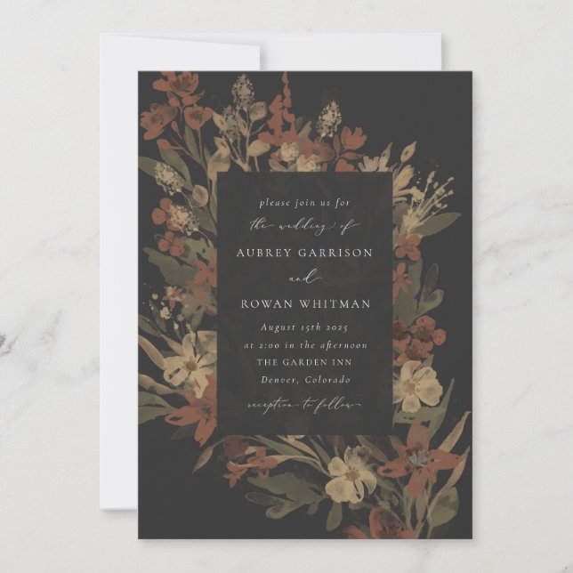 Garden Flourish Invitation (Front)