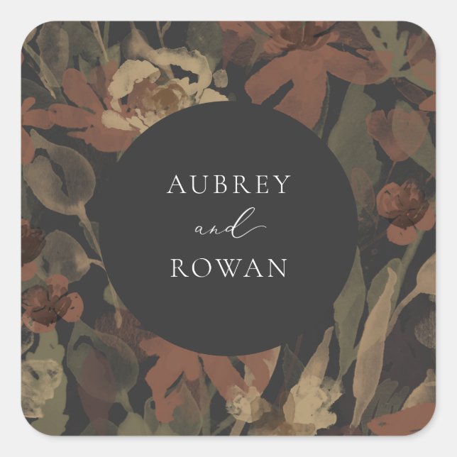 Garden Flourish  Square Sticker (Front)