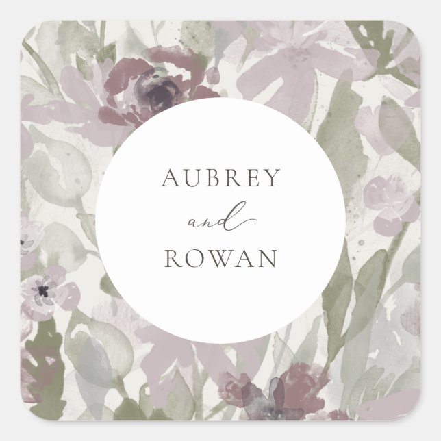 Garden Flourish  Square Sticker (Front)