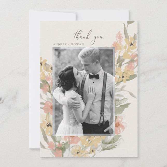 Garden Flourish Thank You Card (Front)