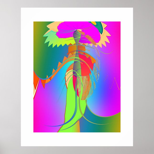 Garden Flower Art  Poster (Front)