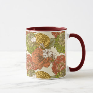 Garden Flower Pattern Mug