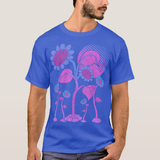 Garden Flower Retro 90s Art Hippie Vaporwave Sunfl T-Shirt