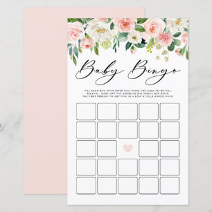 Garden Flowers Baby Bingo Baby Shower Game