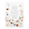 Garden Flowers Botanical Script Bridal Shower 
