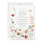 Garden Flowers Botanical Script Bridal Shower 