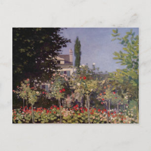 Garden Flowers by Claude Monet Postcard