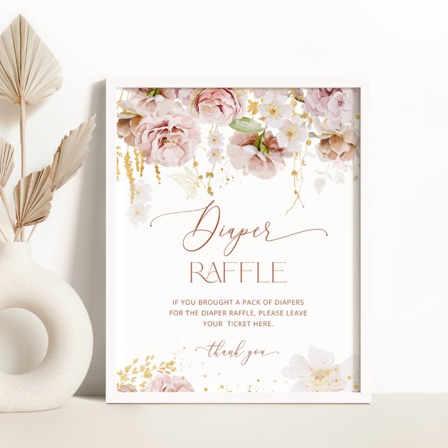 Garden flowers Diaper raffle Poster (Creator Uploaded)
