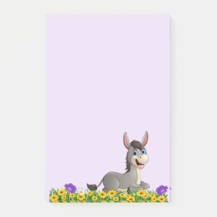 Garden Flowers Donkey Post-it Notes