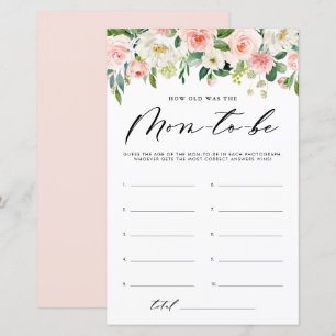 Garden Flowers How Old Was The Mum Shower Game