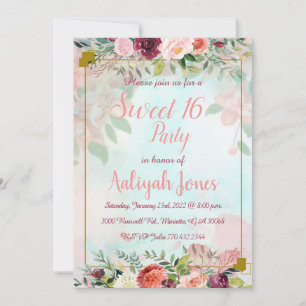 Garden Flowers Invitation