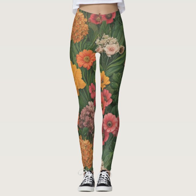 GARDEN FLOWERS LEGGINGS (Front)