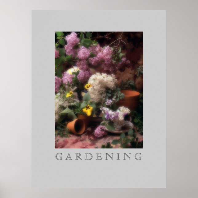 Garden Flowers Poster (Front)