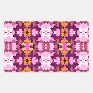 GARDEN FLOWERS RECTANGULAR STICKER