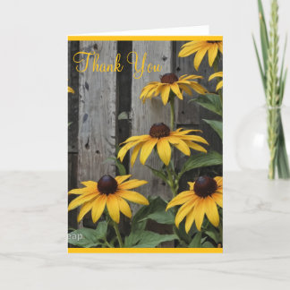 Garden Flowers Thank You Card