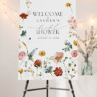 Garden Flowers Watercolor Bridal Shower Welcome