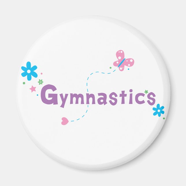 Garden Flutter Gymnastics Magnet (Front)