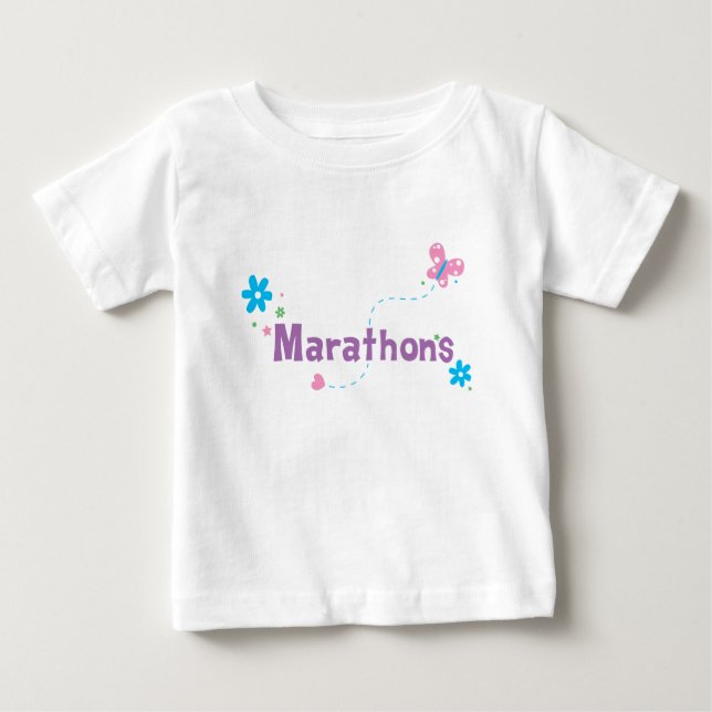 Garden Flutter Marathons Baby T-Shirt (Front)