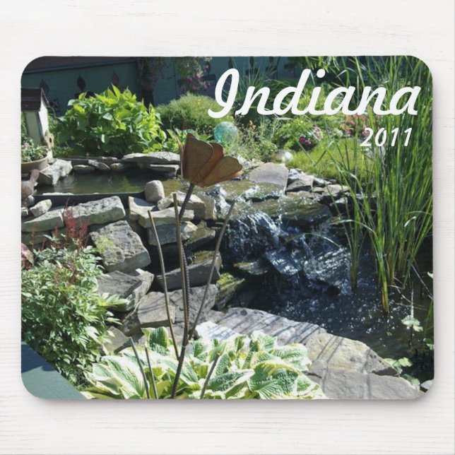 Garden fountain mouse mat (Front)
