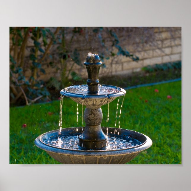 Garden Fountain Poster (Front)