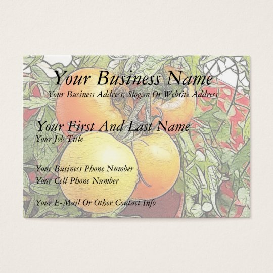 Garden Fresh Heirloom Tomatoes Business Card