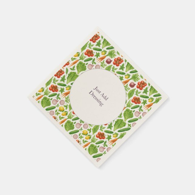 Garden-Fresh Summer Pink  Napkin (Corner)