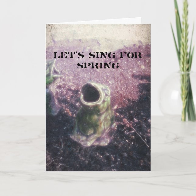 Garden Frog Card (Front)