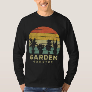 Garden Gangster Funny Gardening Retro Vintage Gard T-Shirt
