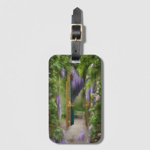 Garden Gate and Wisteria  Luggage Tag