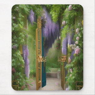 Garden Gate and Wisteria  Mouse Mat