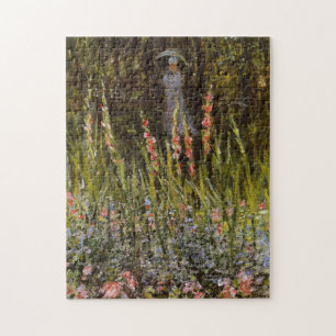 Garden Gate at Vetheuil Monet Fine Art Jigsaw Puzzle