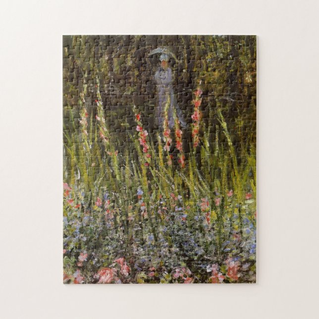 Garden Gate at Vetheuil Monet Fine Art Jigsaw Puzzle (Vertical)