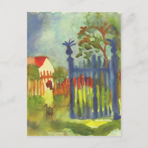 Garden gate by August Macke Postcard